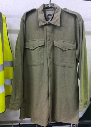 Винтажная военная рубашка британской армии2 фото