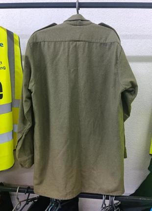 Винтажная военная рубашка британской армии3 фото