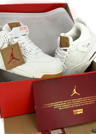 Air jordan 4 levi’s “white denim” (арт.64)