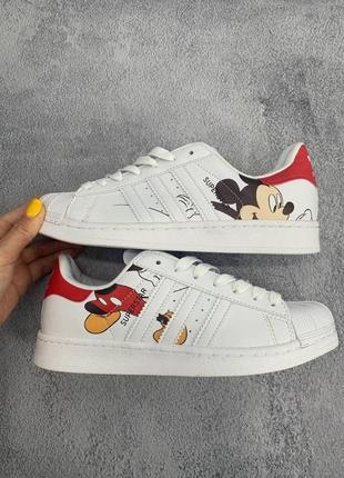 Кросівки жіночі adidas superstar disney розпродаж ❗❗❗7 фото