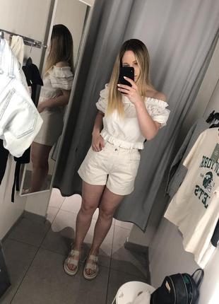 Шорты кремово цвета h&m
