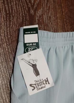 Стильные новые укороченные брюки в полоску р.24 /52 Англия3 фото