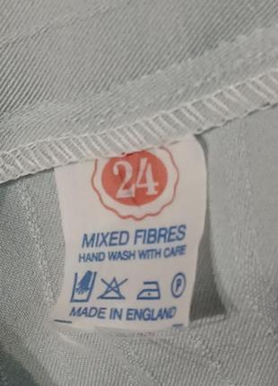 Стильные новые укороченные брюки в полоску р.24 /52 Англия4 фото