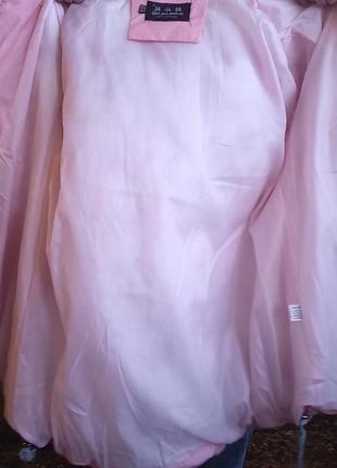 Зимняя женская куртка пуховик розовая осень зима9 фото