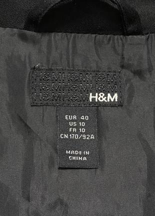 Куртка женская джинсовая черная удлиненная на молнии плащ ветровка от h&amp;m3 фото