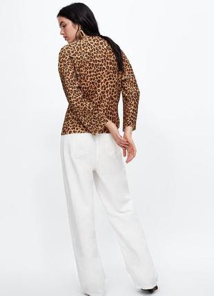 Блуза плиссе в леопардовый принт5 фото