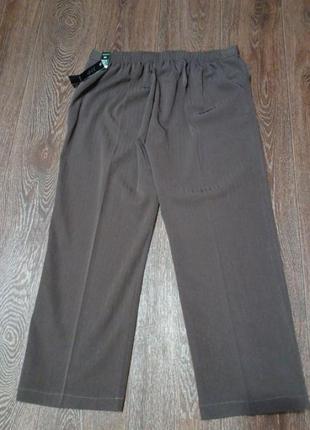 Стильные новые классические брюки в полоску р.24 / 52 английская2 фото
