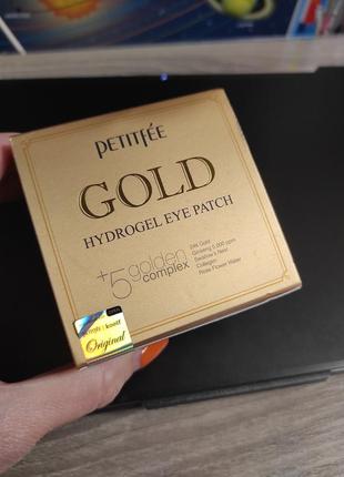 Гідрогелеві патчі золоті з колагеном gold petitfee1 фото