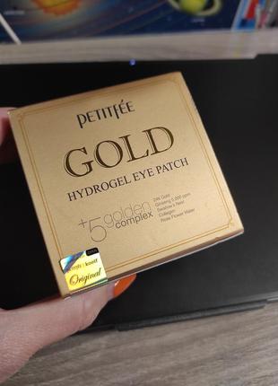 Гидрогелевые патчи золотые с коллагеном gold petitfee