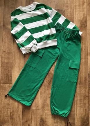 Модный костюм для девочки -  кофта и палаццо