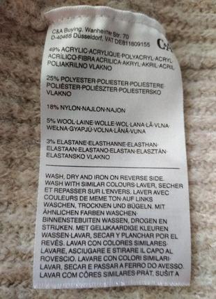 Жіночий в'язаний светр c&a розмір м 7
