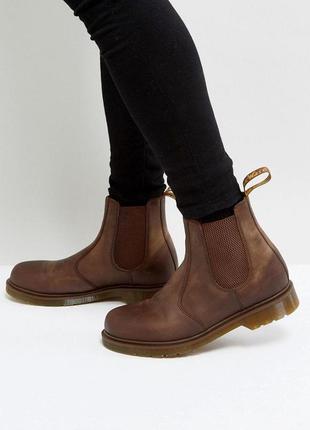 Ботинки, челси dr. martens 2976 crazy horse leather chelsea boots оригинал