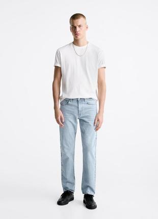 Джинси звужені zara slim fit 3991/475/406 блакитний