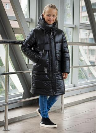 Зимове пальто "поліна" на дівчинку, розміри на зріст 134- 1645 фото