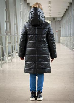Зимове пальто "поліна" на дівчинку, розміри на зріст 134- 1646 фото