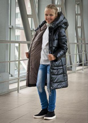 Зимове пальто "поліна" на дівчинку, розміри на зріст 134- 1647 фото