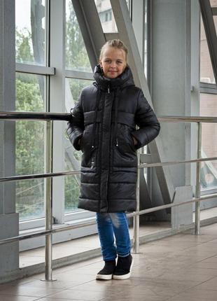 Зимове пальто "поліна" на дівчинку, розміри на зріст 134- 1643 фото