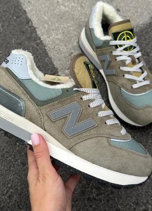 Кроссовки new balance 574 stone island