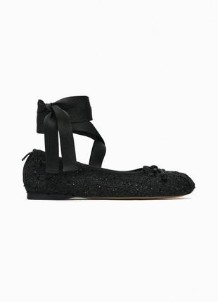 Балетки, балетки зара, текстильные балетки зара новая коллекция 🔥