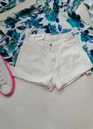 ✅ котонові шорти з підворотами розмір на бирці напівобхват талії 33 см зайнятися на 36 по обхвату ст