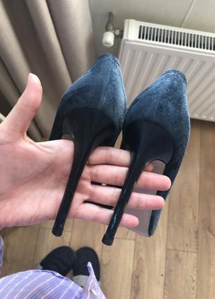 Туфли лодочки (натуральная замша)