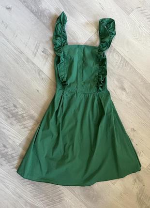 Яскрава стильна смарагдова сукня (xs-s, m)1 фото