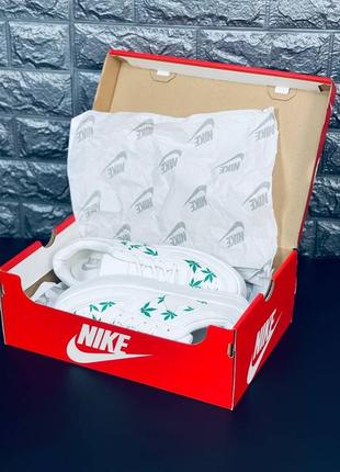 Кроссовки женские найк белые на высокой подошве nike air force 1 stoner edition airforce military8 фото