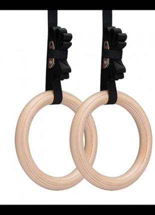 Гимнастические кольца 4fizjo деревянные, регулируемые 4fj0397 poland