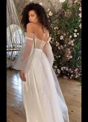 Розкішна весільна сукня- корсет,на розпис2 фото