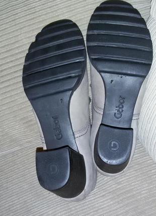 Замшевые ботинки gabor размер 39,5 (26см)9 фото