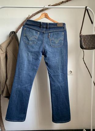 Темно синие джинсы клеш levis 627 straight fit2 фото