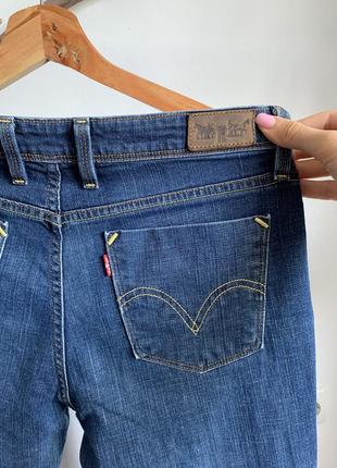 Темно синие джинсы клеш levis 627 straight fit6 фото