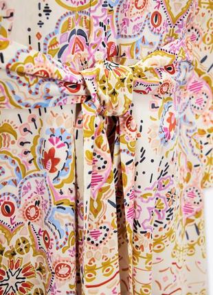 Zara платье рбашка с принтом 100% хлопок10 фото