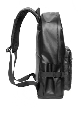 Шкіряний жіночий рюкзак класичний чорний з натуральної шкіри якісний4 фото