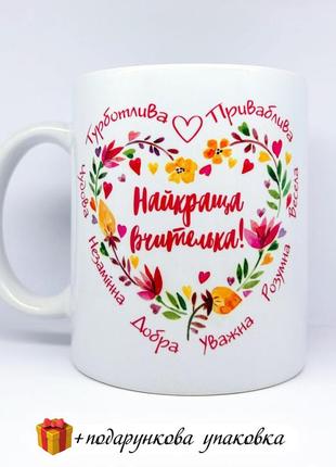 Подарунок вчительці «найкраща вчителька» день вчителя чашка кружка шкільна горнятко