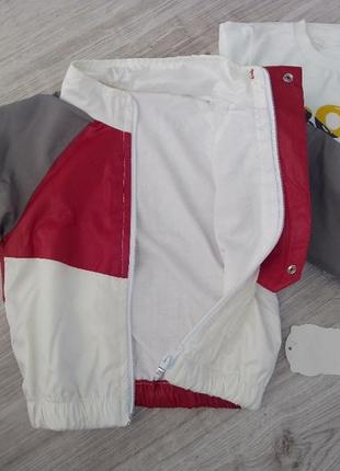 Костюм тройка, костюмчик для мальчика на осень, ветровка2 фото