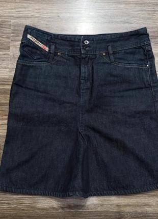 Diesel джинсовая юбка размер 27 темно синего цвета
