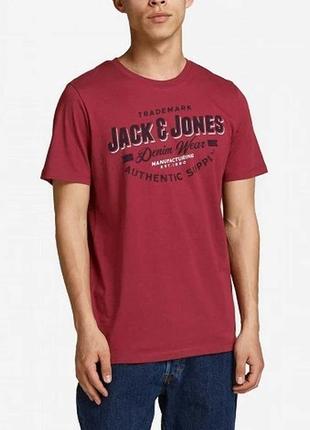 Чоловіча бавовняна футболка  jack&jones essentials  оригінал1 фото