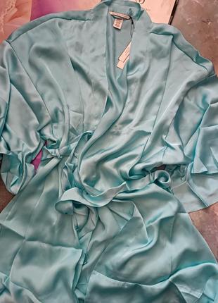 Ідея подарунка безкоштовна доставка! люксовий комплект халат+сліп m l victoria's secret оригінал6 фото