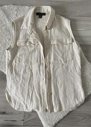 Жилетка жилет утеплений молочний безрукавка байкова