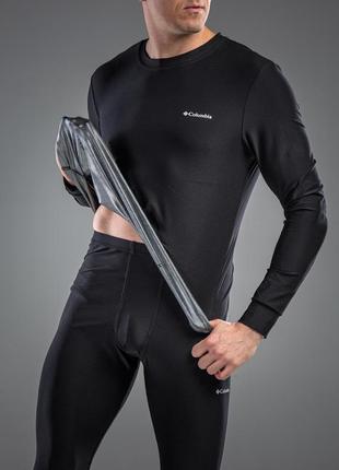 Чоловіча термобізна omni heat омні хіт columbia❗️ / термоодяг, термо костюм / чорний