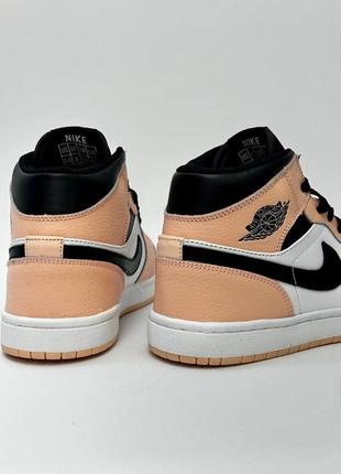 Nike air jordan 1 mid (peach)8 фото