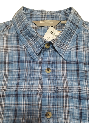 Мужская трекинговая/туристическая/походная рубашка mountain warehouse weekender shirt blue