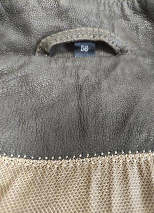 Smarty switzerland кожаная куртка 54 / 56 р коричневая натуральная осень9 фото