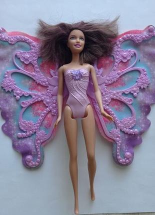 Кукла барби фея с крыльями barbie flower 'n flutter fairy doll butterfly wings.