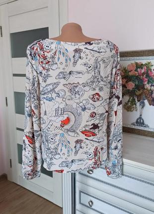 Комбінована шовкова блуза dorothee schumacher4 фото