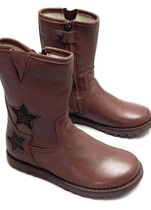 Демісезонні черевики хлопчику bo-bell розмір 29. шкіряні дитячі черевики