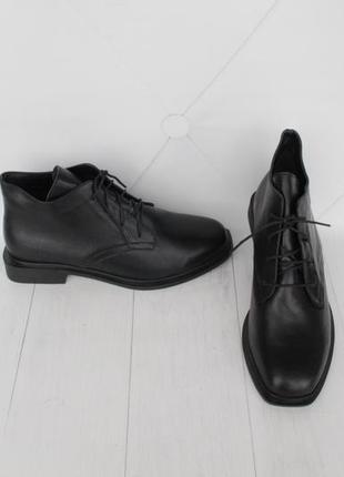 Демісезонні шкіряні черевики, ботильйони, напівчеревики 40 розміру