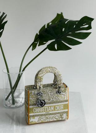 Christian dior lady d-lite lemon сумка1 фото