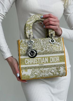 Christian dior lady d-lite lemon сумка8 фото
